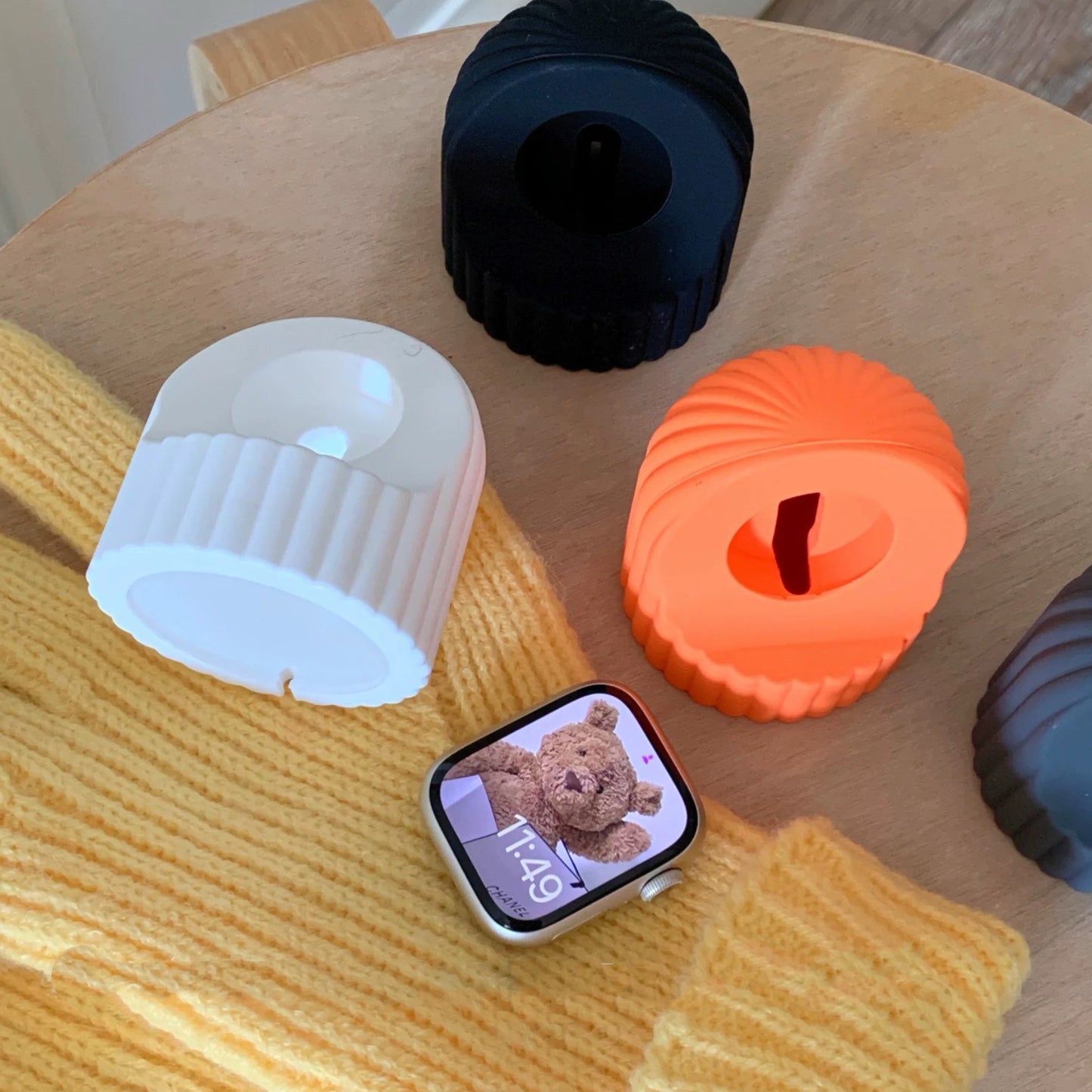 Flower Silicon Apple Watch Charge Stand フラワーシリコンApple Watch充電スタンド R02096