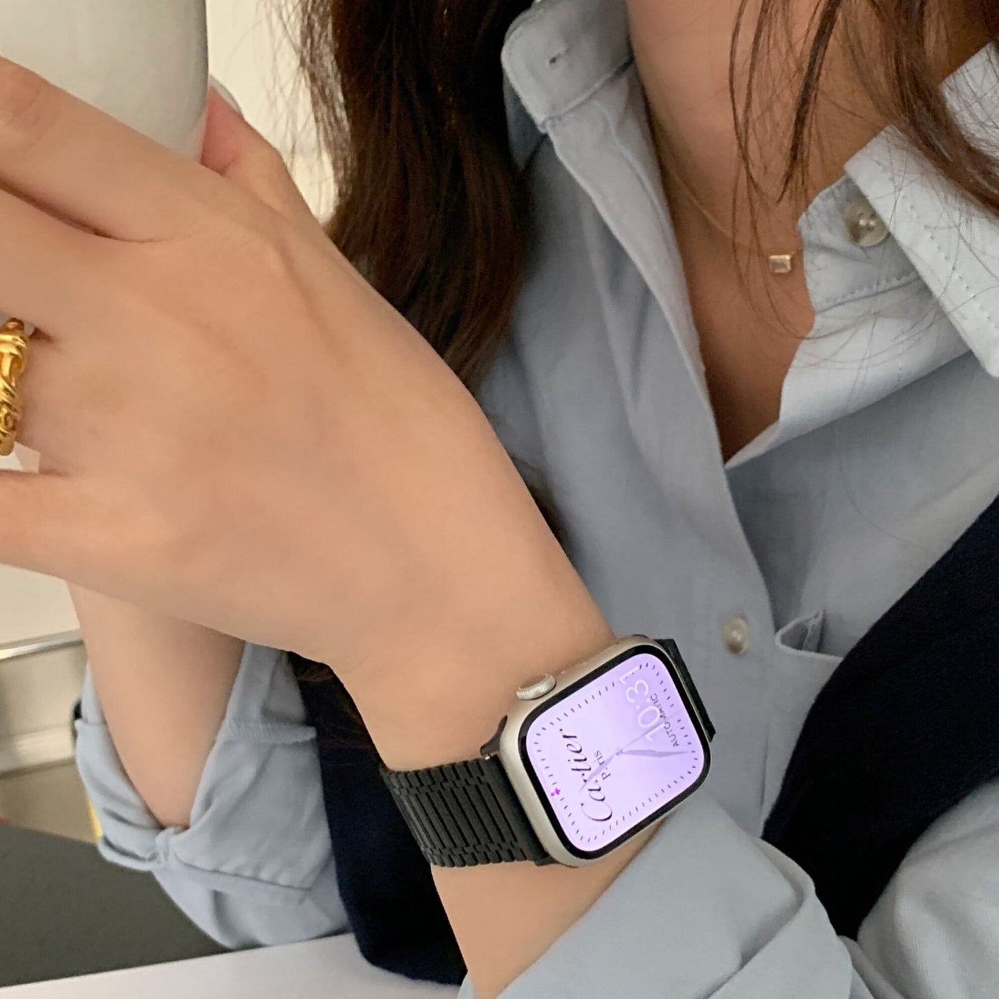 Simple Magnet Apple Watch Band シンプルマグネットApple Watchバンド R01439