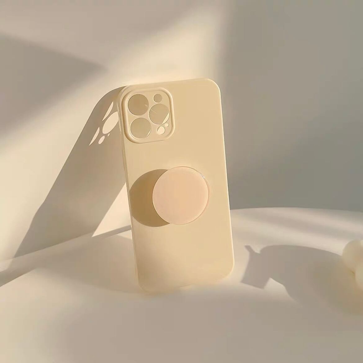 Simple Pastel Color with stand iPhone case シンプルパステルカラー&スタンドiPhoneケース R01351
