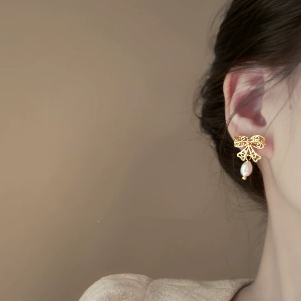 "Ribbon Girl" Earring ”リボンガール”ピアス R02070