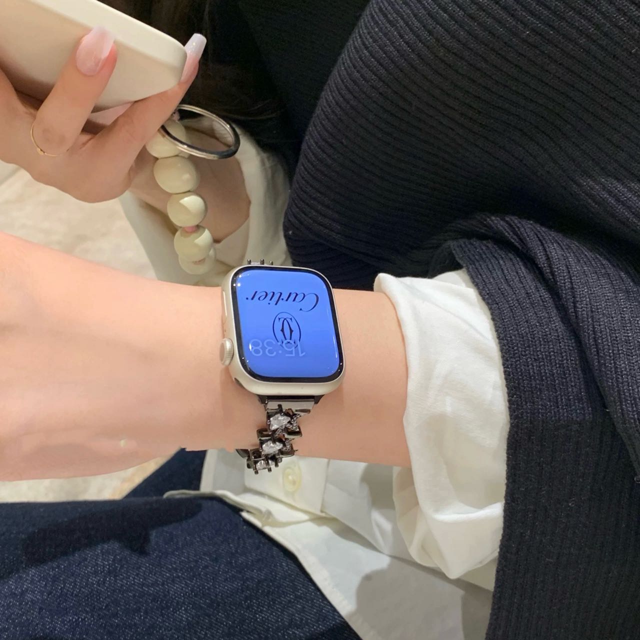 Shining Star Bracelet Apple Watch Band キラキラスターブレスレット風AppleWatchバンド R02048