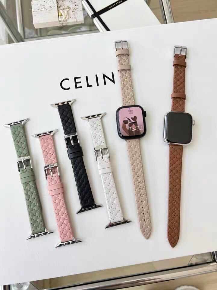 Simple Skinny Diamond lattice Apple Watch Belt R01202