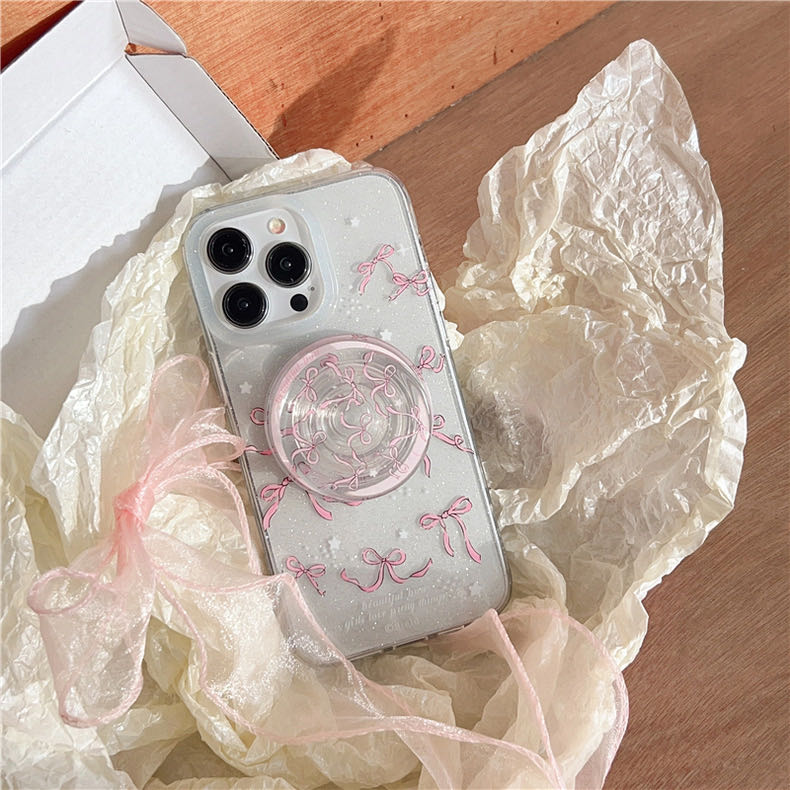 Ribbon Clear MagSafe iPhone Case リボンクリアMagSafe iPhoneケース R01398