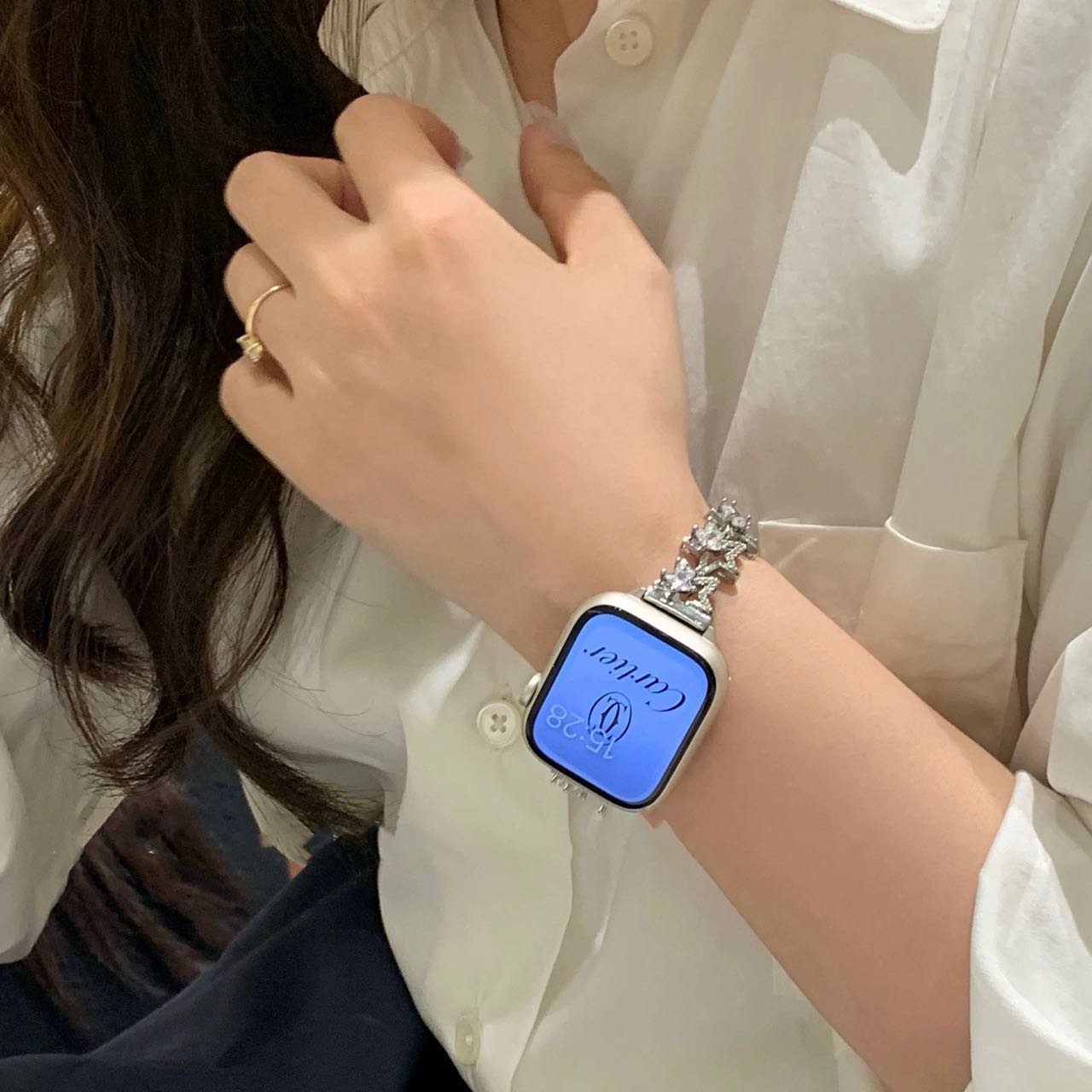 Shining Star Bracelet Apple Watch Band キラキラスターブレスレット風AppleWatchバンド R02048