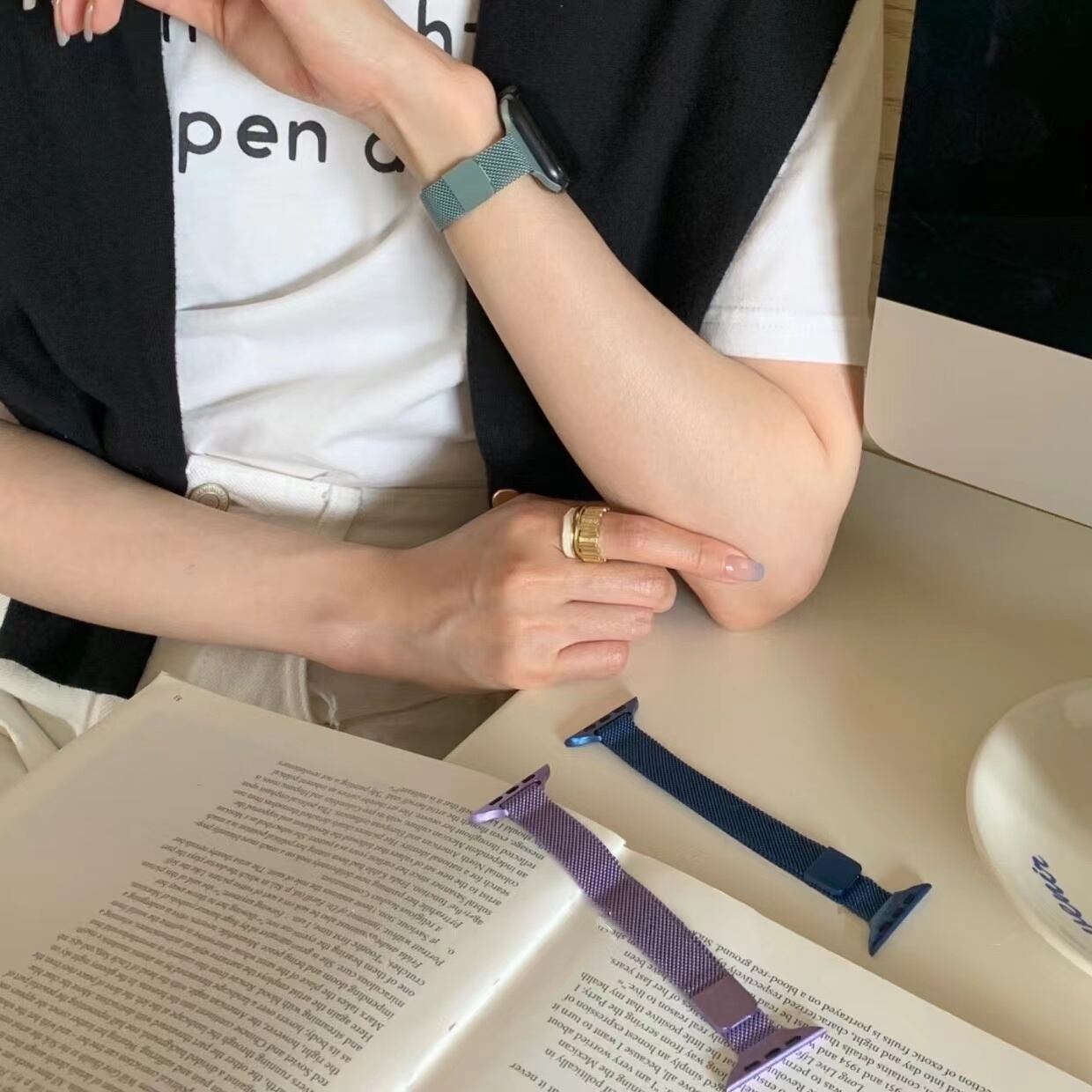 Simple Skinny Colorful Magnet Apple Watch Band シンプルスキニーカラフルマグネットバンド R01257