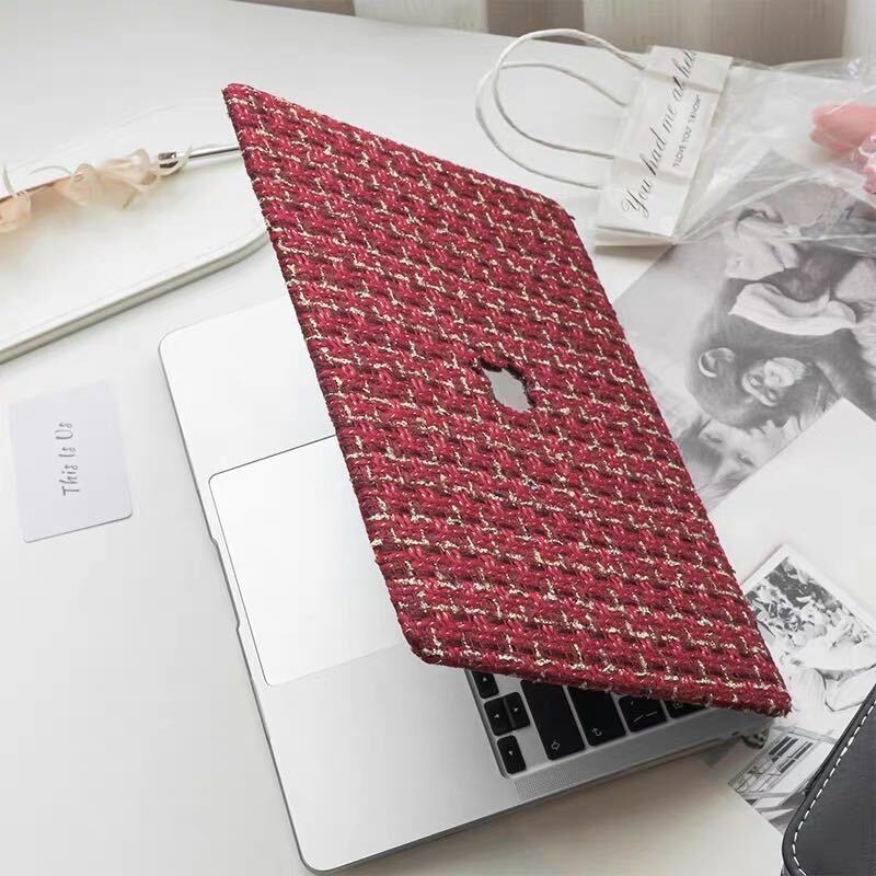 Red Tweed MacBook Cover レッドツイードMacBookカバー R01417