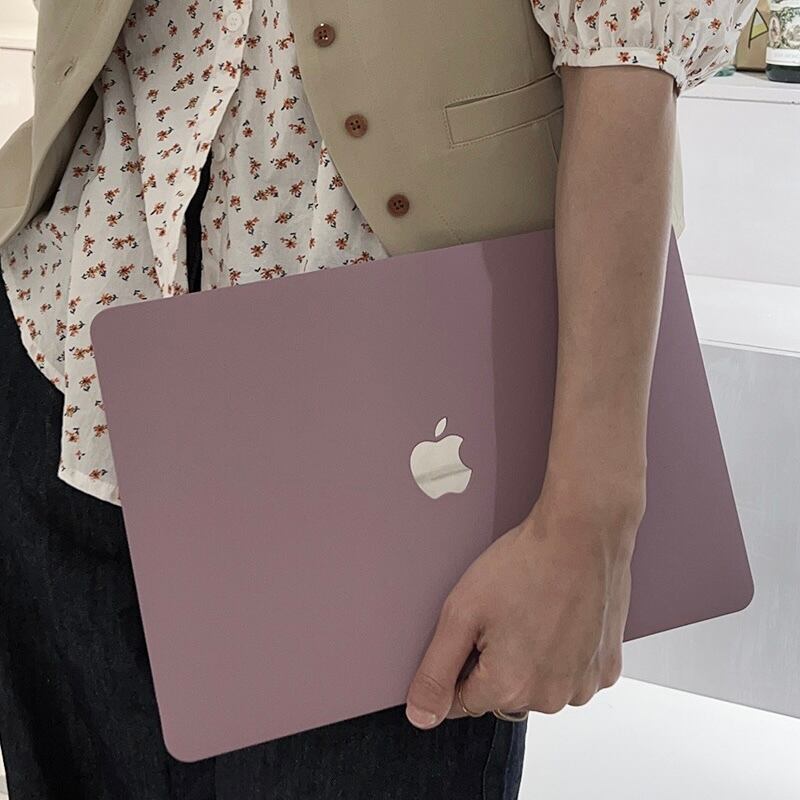 Purple Grey Color MacBook Cover パープルグレーカラーMacBookカバー R01344