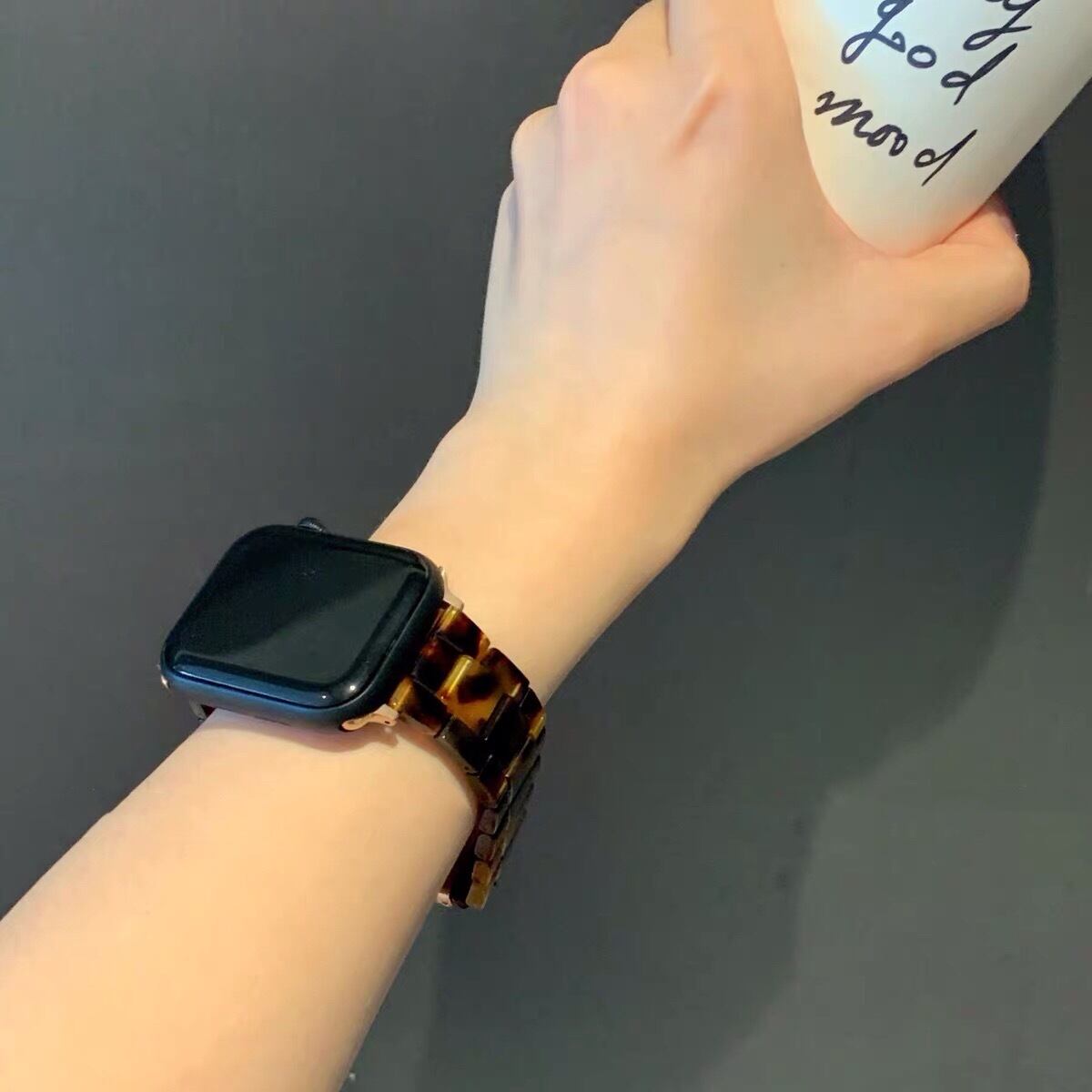 おしゃれなマーブル樹脂Apple Watch Band アップルウォッチバンド AWB0075