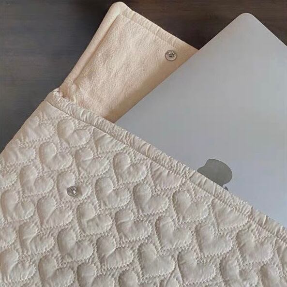 Fluffy Heart MacBook iPad Bag モコモコハートMacBook iPad バッグ R01297