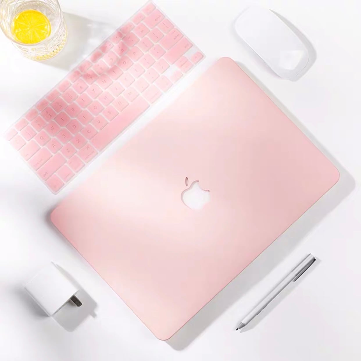 Simple Pink MacBook Cover シンプルピンクMacBookカバー MC0032
