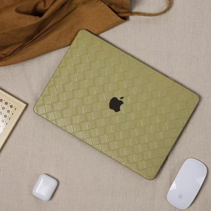 Green Weave MacBook Cover グリーン編みMacBookカバー R01198
