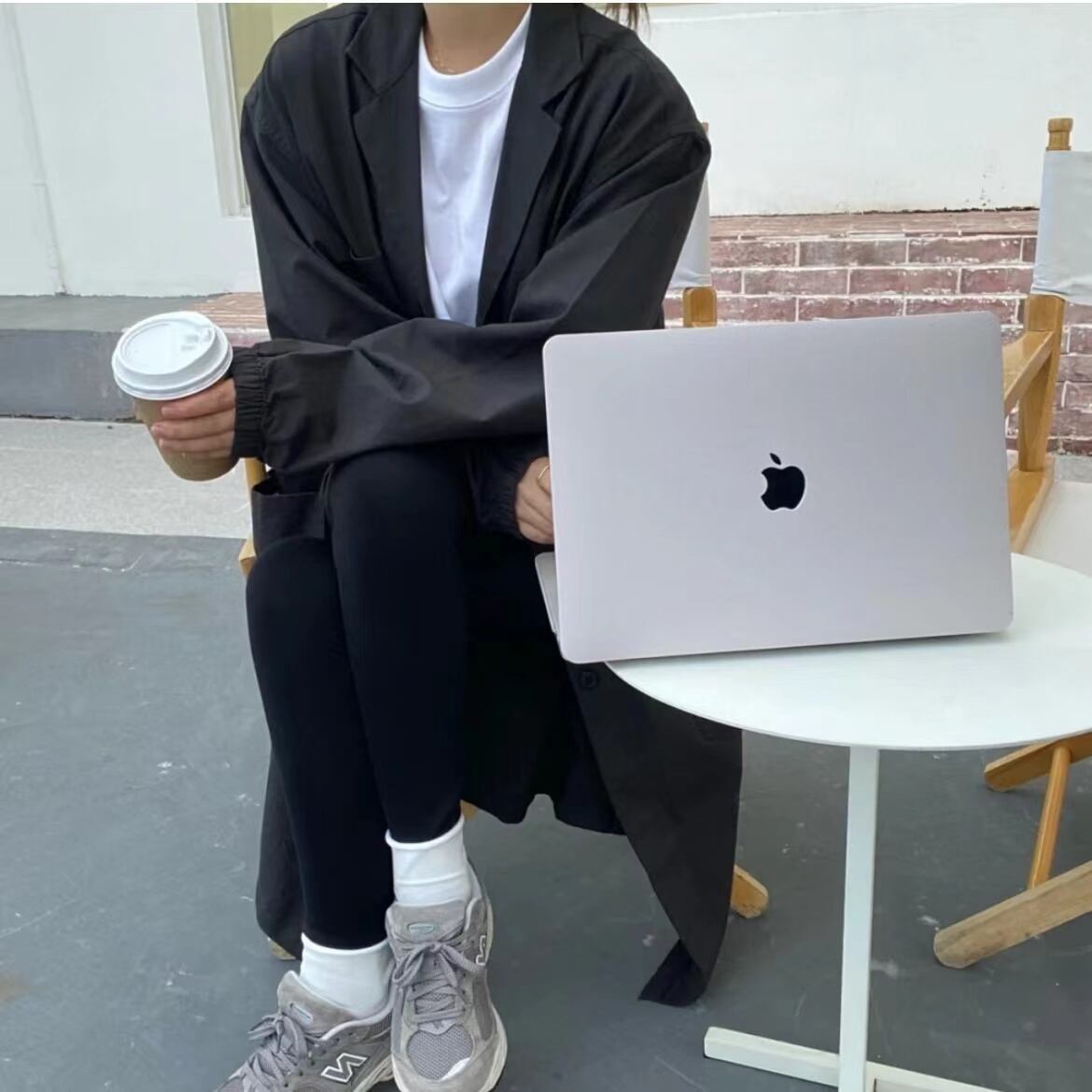 Grey Simple MacBook Cover グレーシンプルMacBookカバー R01239