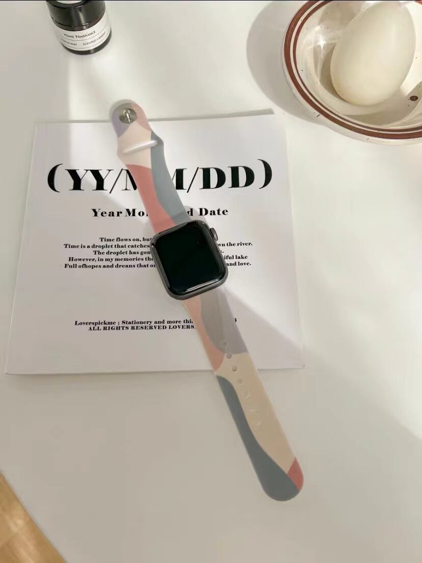 Marble Silicon Apple Watch Band R01172