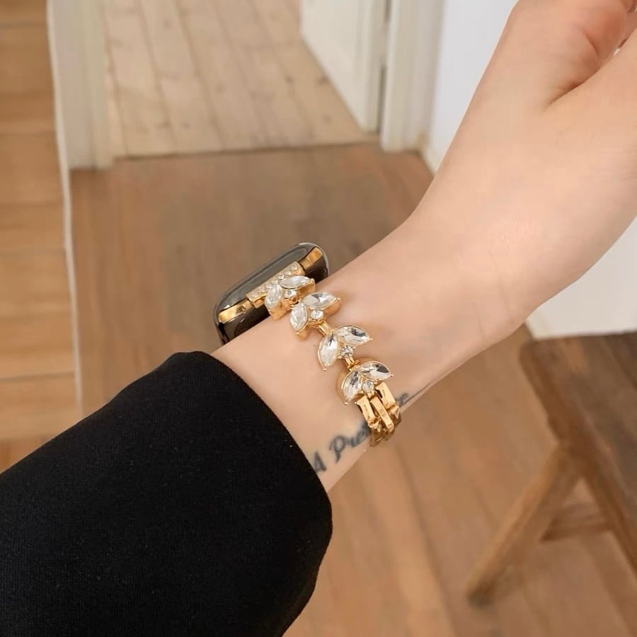 Shining Leaf Apple Watch Band キラキラリーフApple Watchバンド R01328