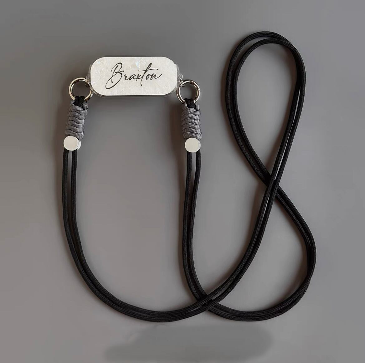 Name customise iPhone Strap with Check iPhone case ネームカスタマイズストラップとチェックスマホケース R01429