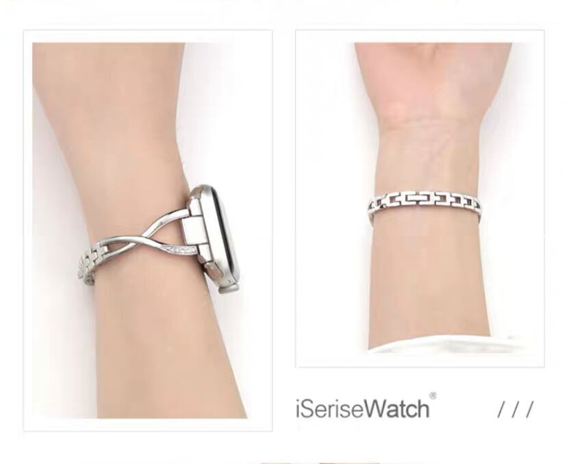 シルバーチェーンのApple Watch Band アップルウォッチ バンド AWB0059