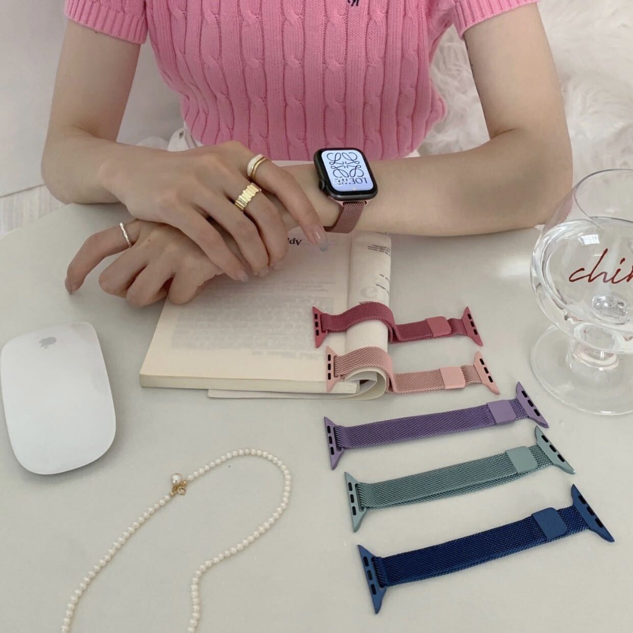 Simple Skinny Colorful Magnet Apple Watch Band シンプルスキニーカラフルマグネットバンド R01257