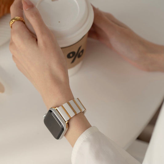 Elegant Ceramic Apple Watch Band R01163