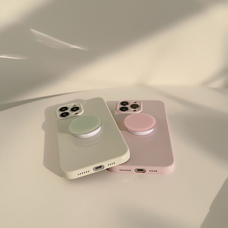 Simple Pastel Color with stand iPhone case シンプルパステルカラー&スタンドiPhoneケース R01351