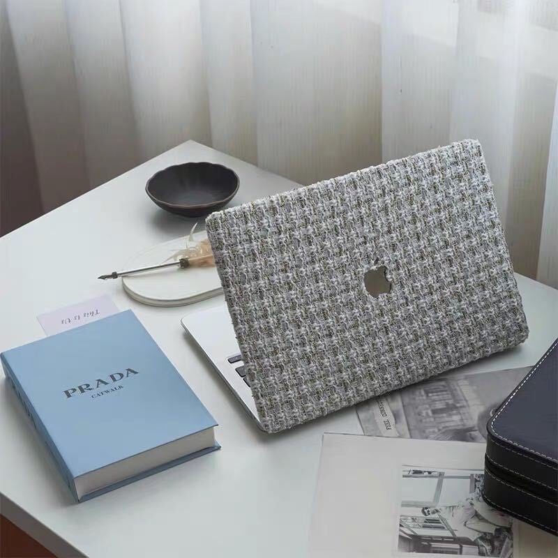 Grey Tweed MacBook Cover グレーツイードMacBookカバー R01418