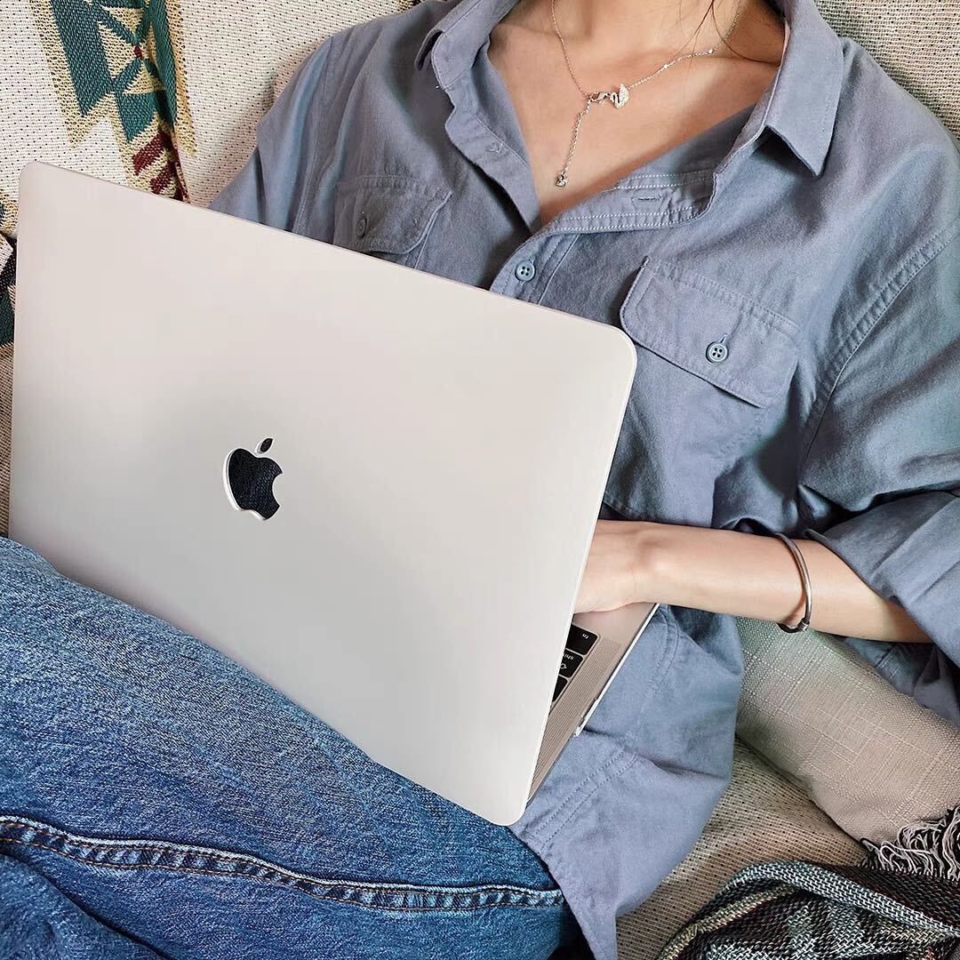 Grey Simple MacBook Cover グレーシンプルMacBookカバー R01239