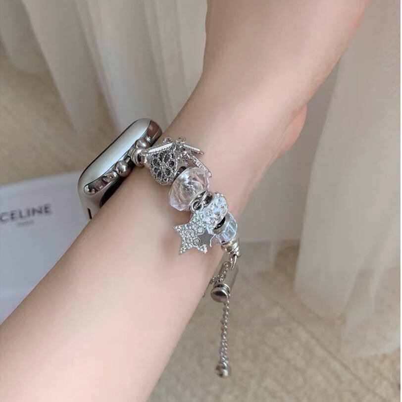 Cute Charm Bracelet Apple Watch band かわいいチャームのブレスレット風Apple Watchバンド R01411
