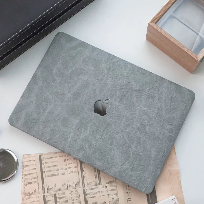 Light Grey Rock Texture MacBook Cover ライトグレーロック模様MacBookカバー R02021