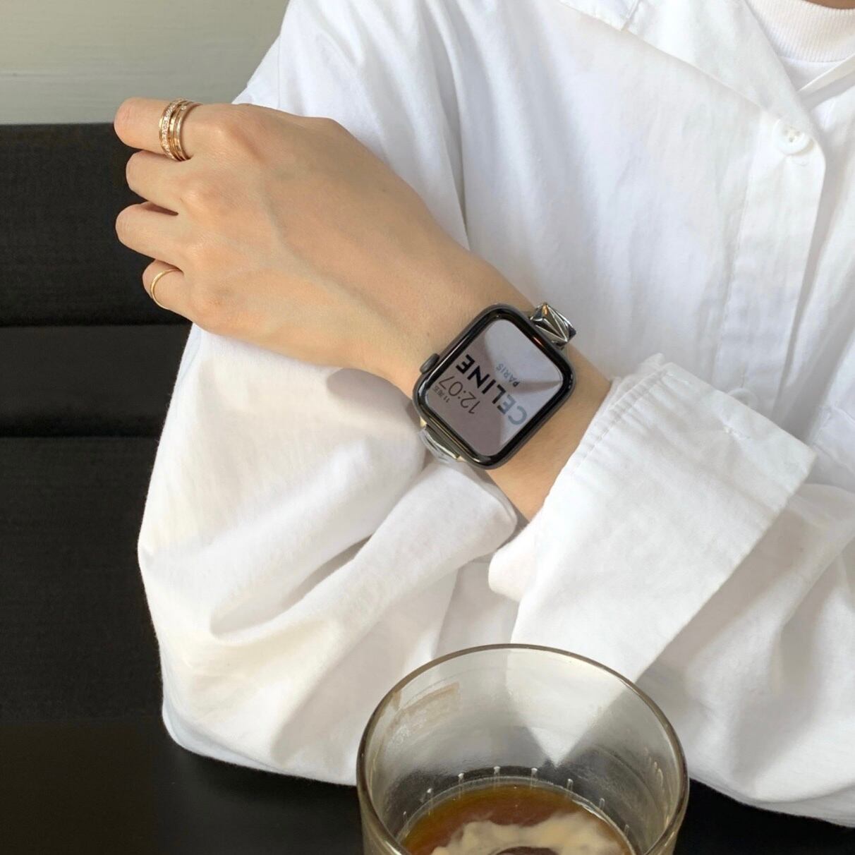 Simple Skinny Triangle Apple Watch Band シンプルスキニートライアングルバンド R01247