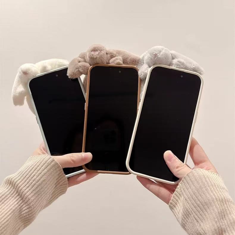 ”Sleeping Fluffy Rabbit” iPhone case ”スリーピングモコモコうさちゃん” iPhoneケース R02120