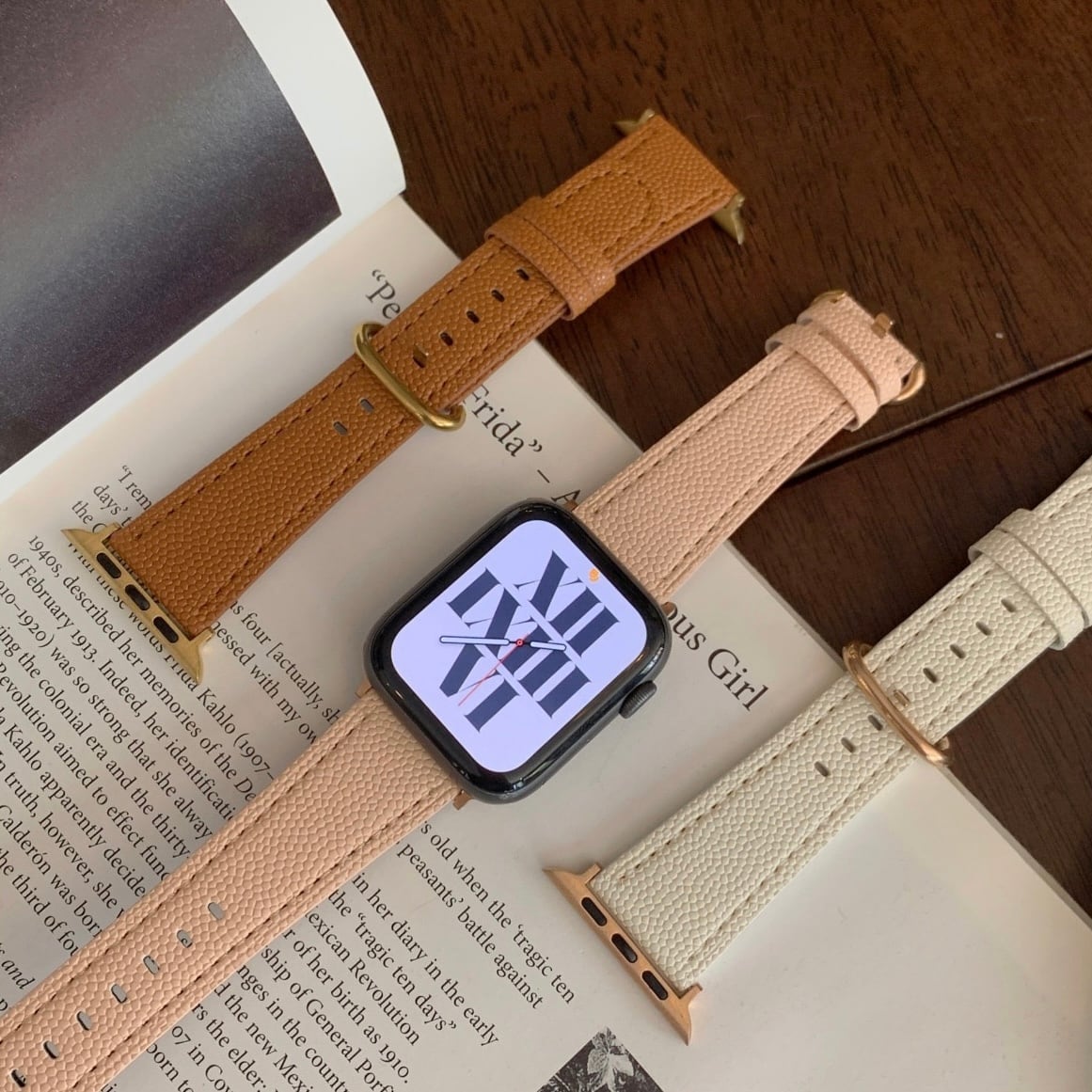 Simple Leather Apple Watch Band シンプルレザーアップルウォッチバンド R01275