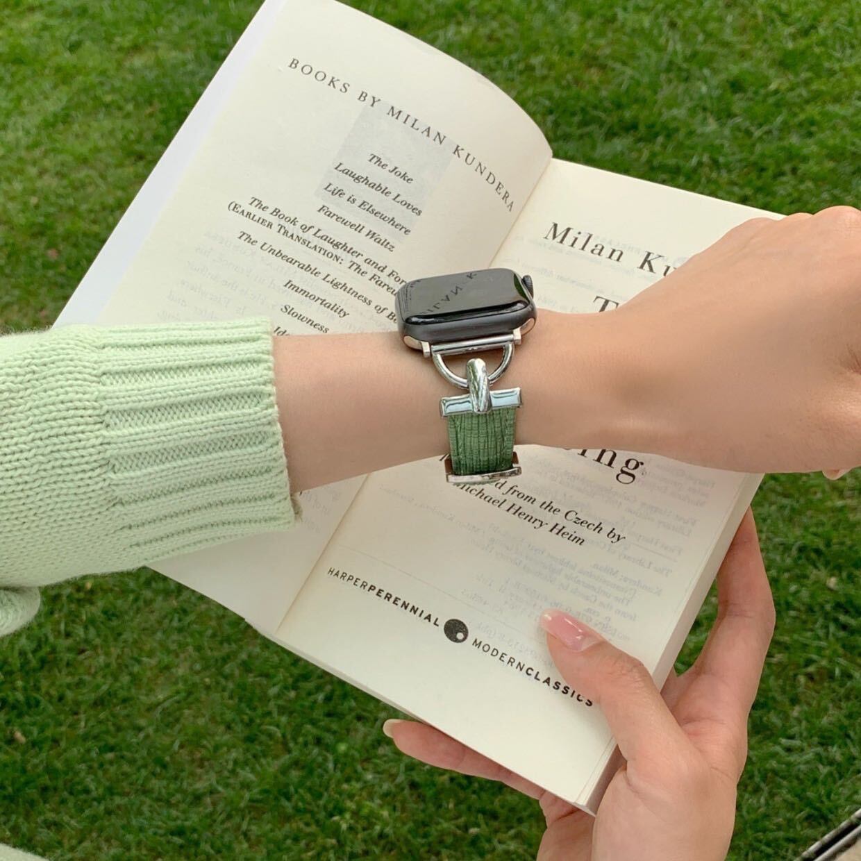 Light Color Leather Apple Watch Band ライトカラーレザーApple Watchバンド R01265