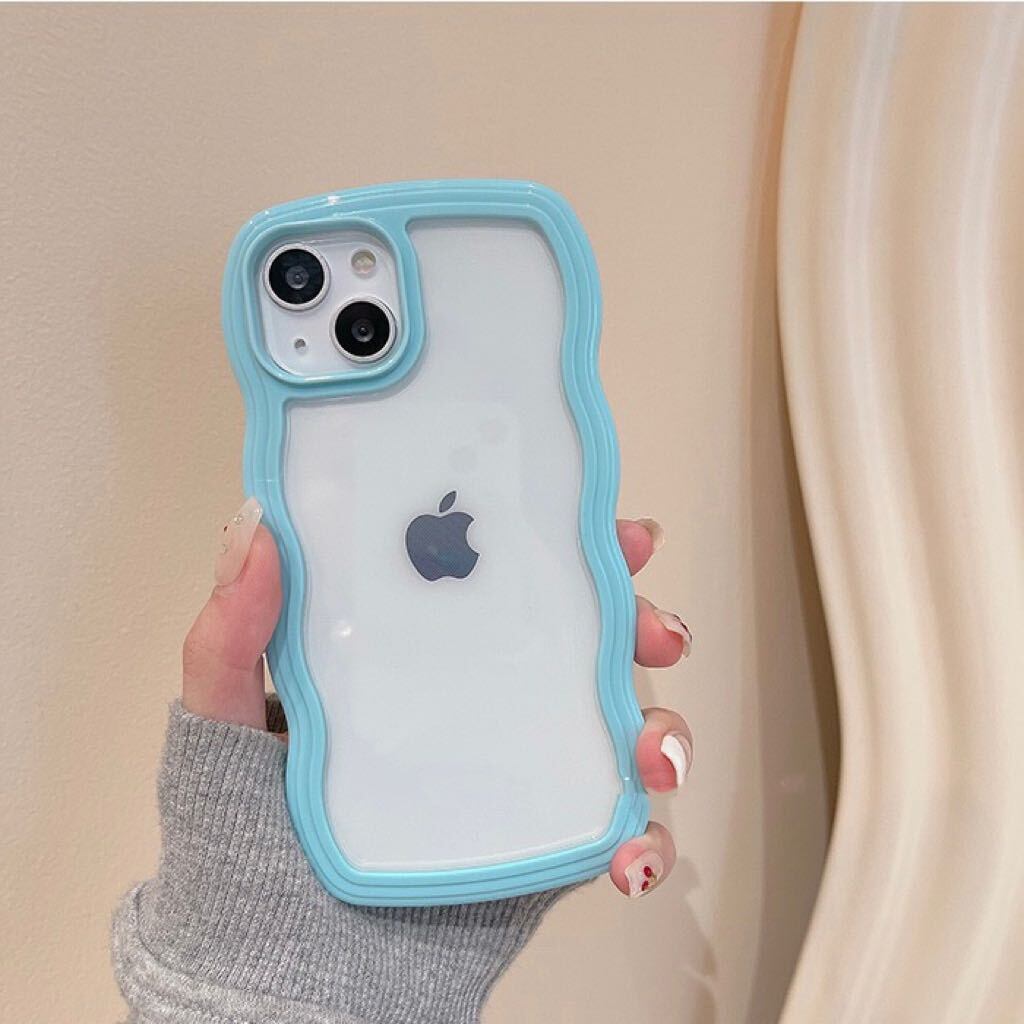 Wave Flame Colorful Clear iPhone case ウェーブフレームカラフルiPhoneケース R01221