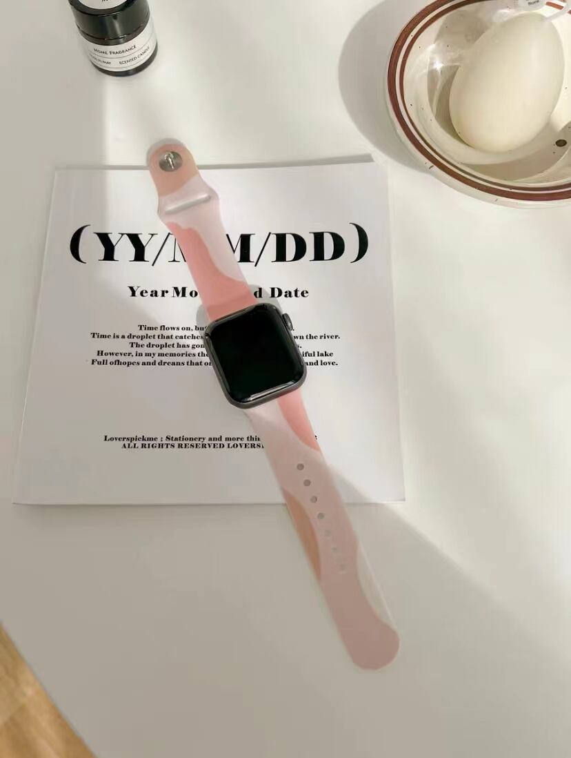 Marble Silicon Apple Watch Band R01172