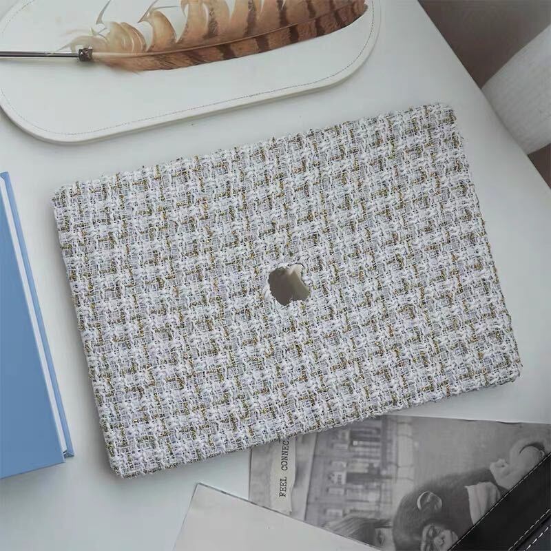 Grey Tweed MacBook Cover グレーツイードMacBookカバー R01418