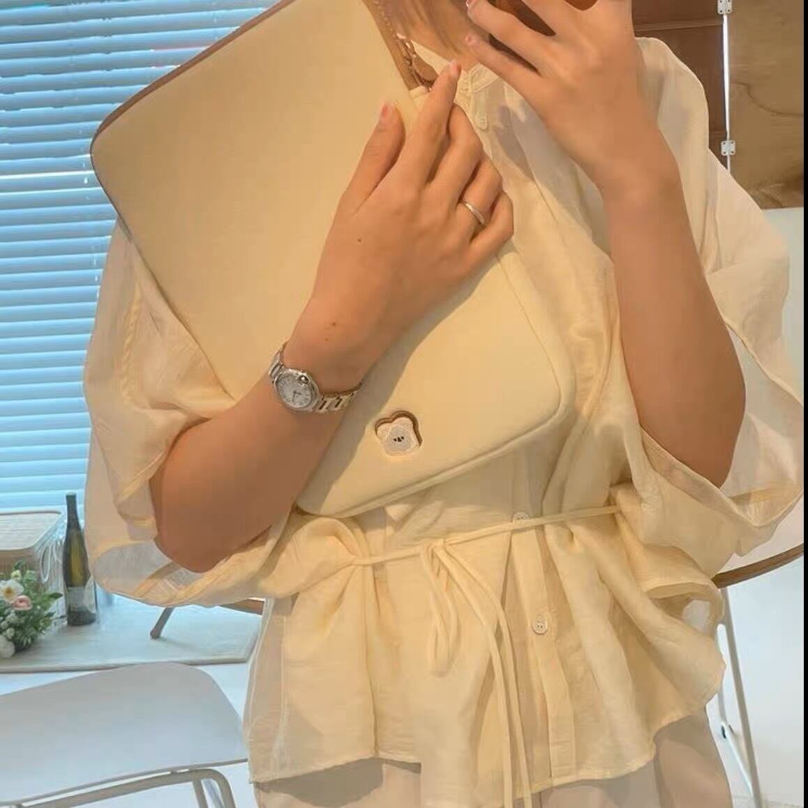 Fluffy Toast Dog MacBook iPad Bag モコモコトーストドッグMacBook iPadバッグ R01299