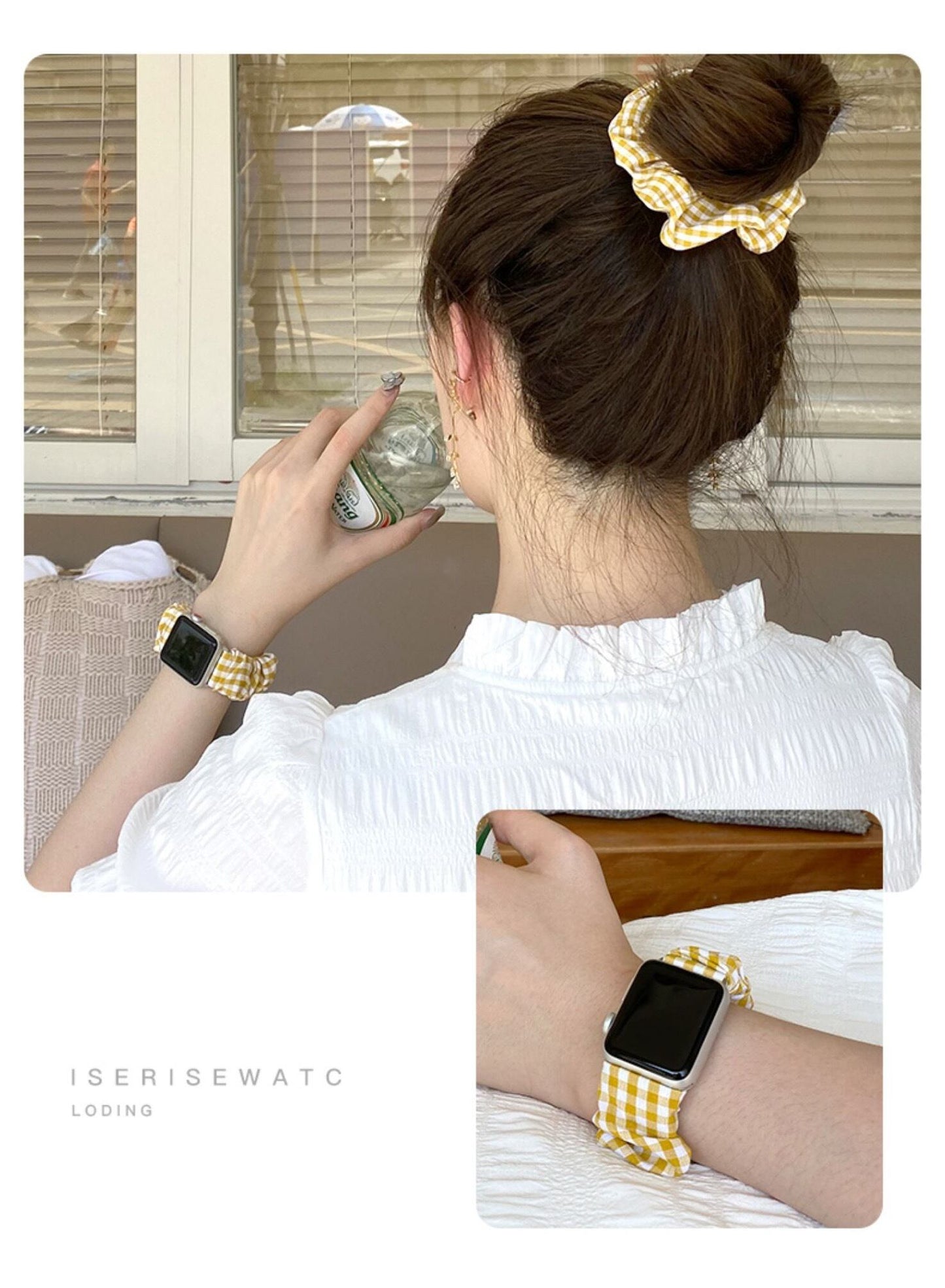 iSeriesWatch Apple Watch Belts ヘアゴム風 アップルウォッチベルト バンド 時計用ベルト AWB0030