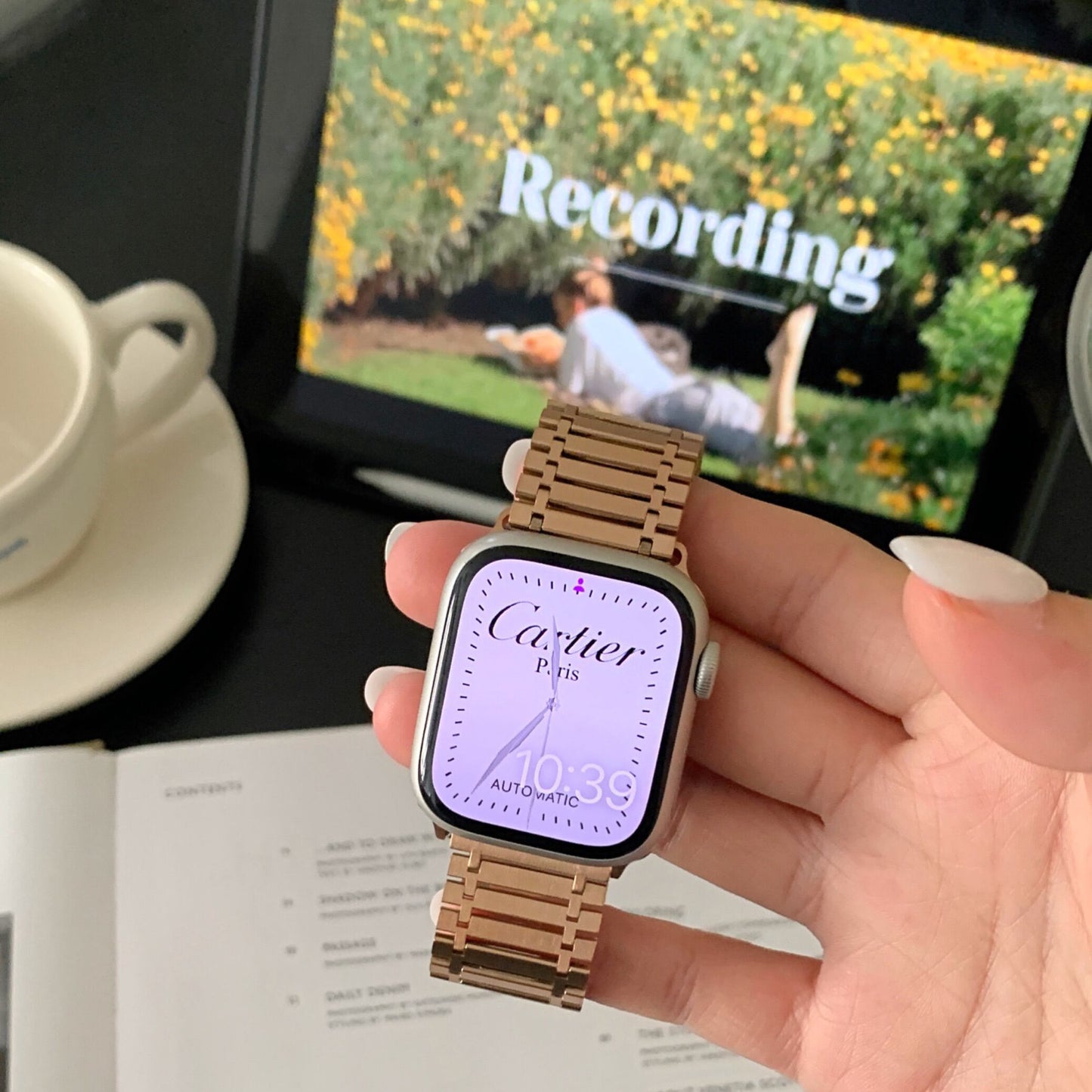 Simple Magnet Apple Watch Band シンプルマグネットApple Watchバンド R01439