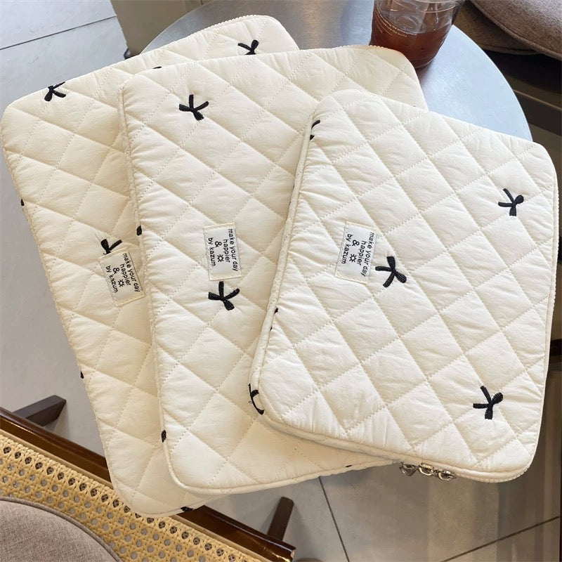 Ribbon Fluffy MacBook Bag リボンモコモコMacBookバッグ R02035