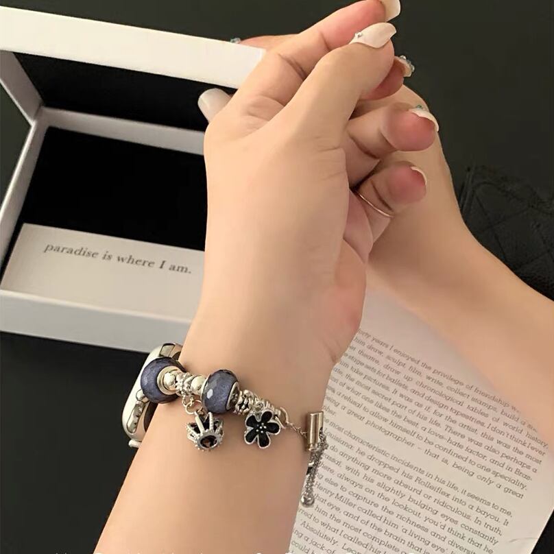 Cute Charm Bracelet Apple Watch band かわいいチャームのブレスレット風Apple Watchバンド R01411