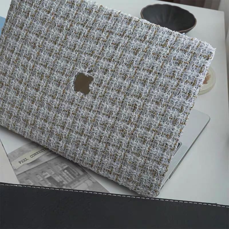 Grey Tweed MacBook Cover グレーツイードMacBookカバー R01418