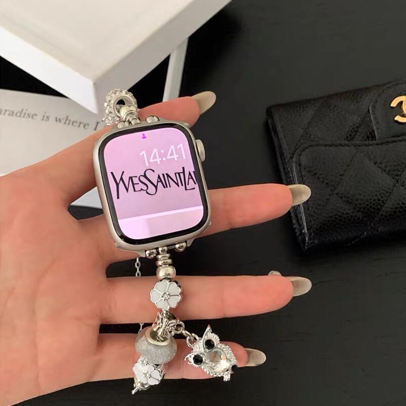 Cute Charm Bracelet Apple Watch band かわいいチャームのブレスレット風Apple Watchバンド R01411