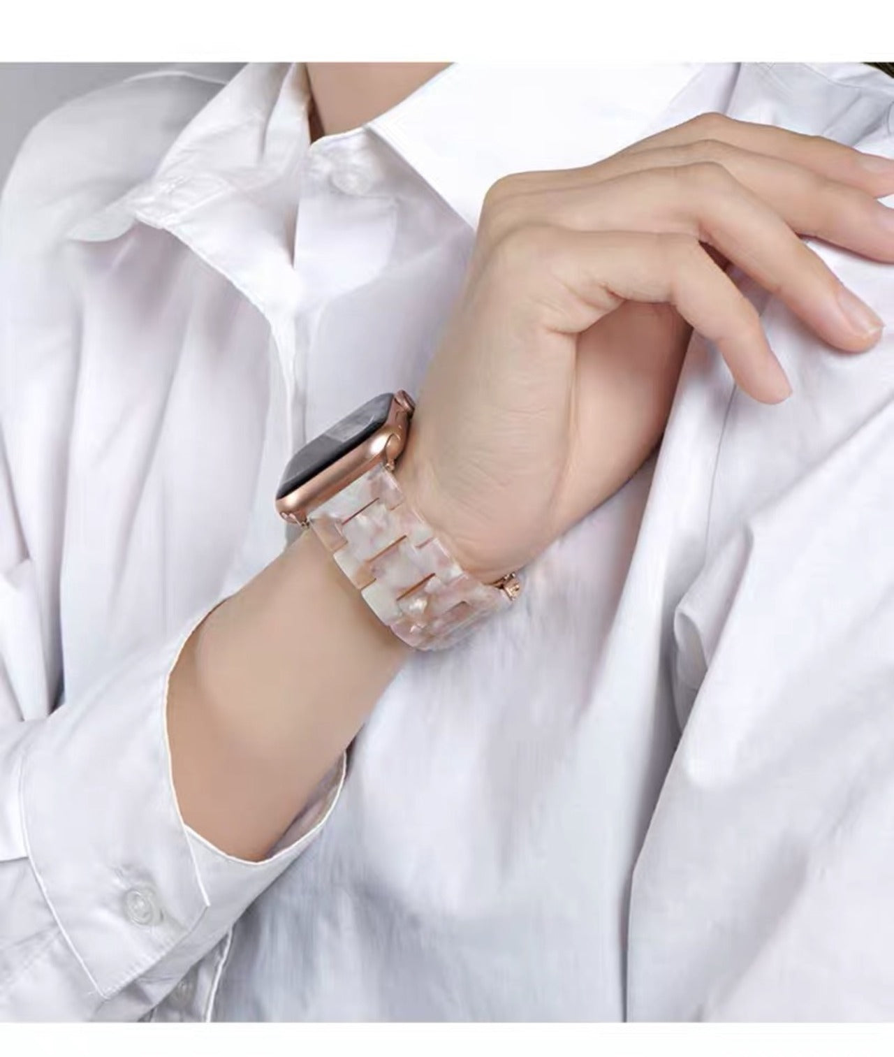 Marble Resin Apple Watch Band マーブルレジンアップルウォッチバンド R00021