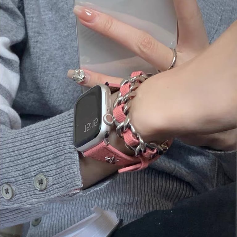 Denim Chain Long Apple Watch band デニムチェーンロングApple Watchバンド R01409