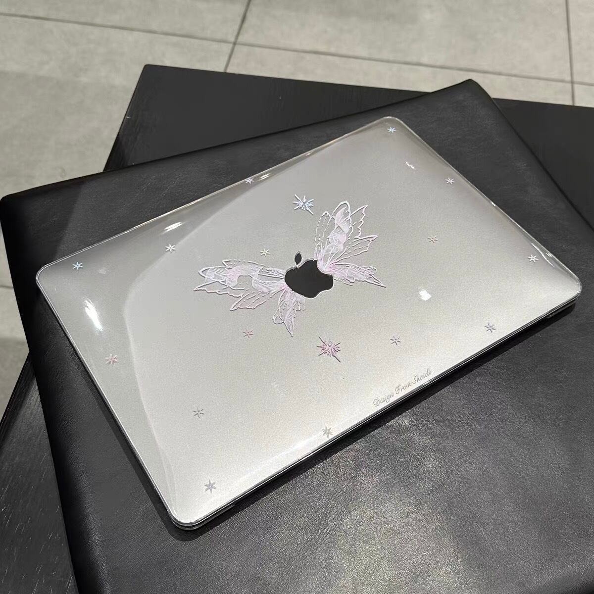 ”Butterfly Effect” Clear Heart MacBook Cover ”バタフライエフェクト”クリアハートMacBookカバー R01386