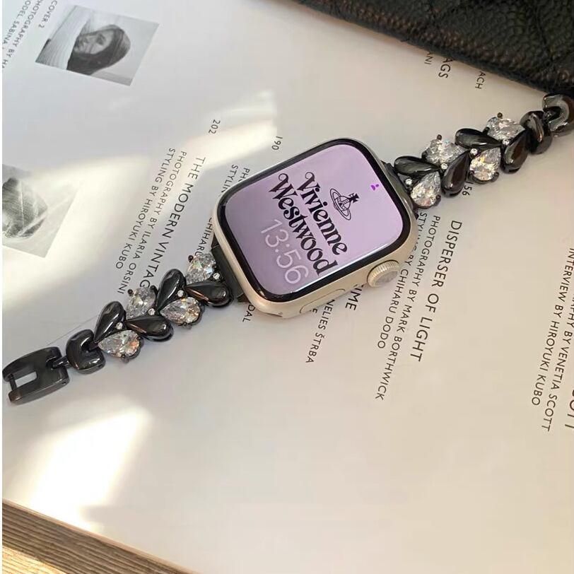 Shining Heart Apple Watch band キラキラハートApple Watchバンド R01410