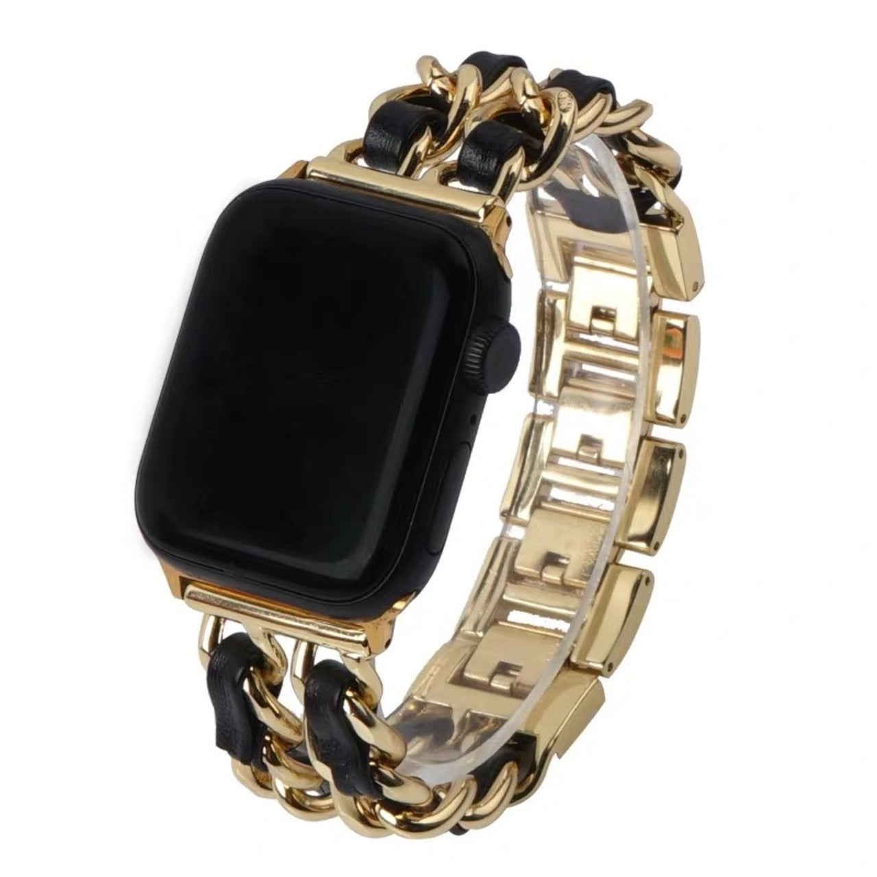 Chain&Leather Apple Watch Bands チェーン&レザーアップルウォッチバンド R00017