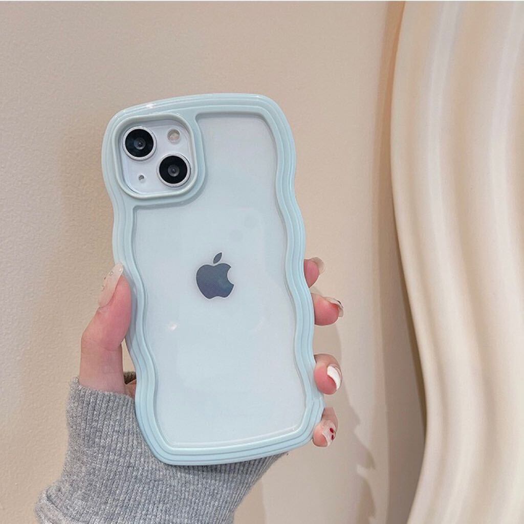Wave Flame Colorful Clear iPhone case ウェーブフレームカラフルiPhoneケース R01221