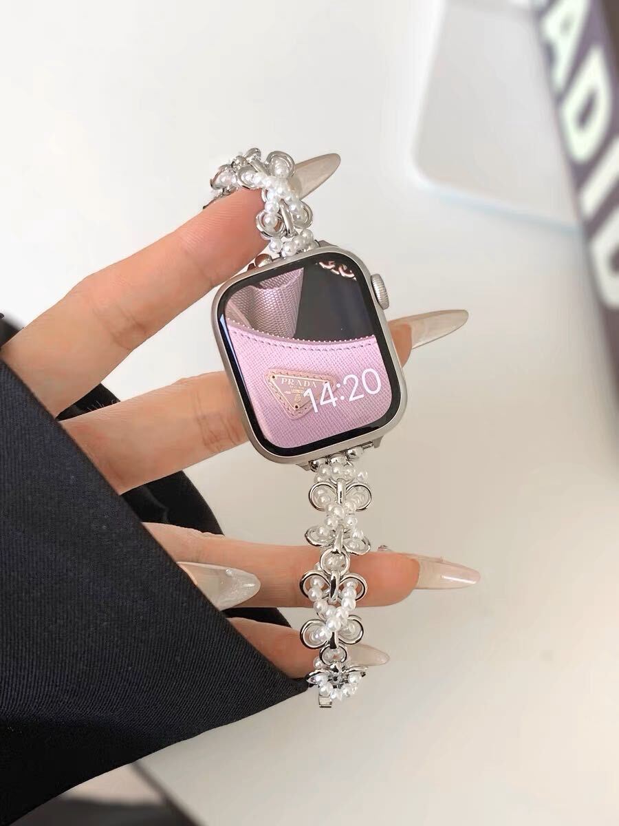 Pearl Apple Watch Band パールApple Watchバンド R01372