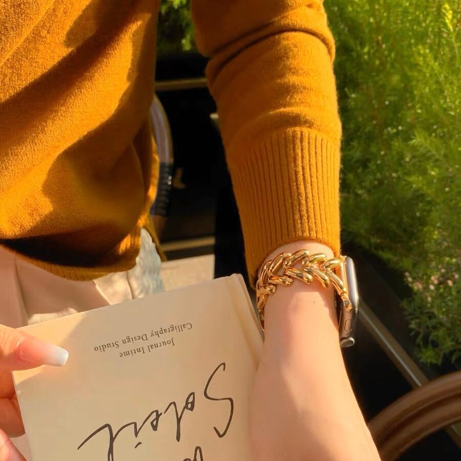 Gold Apple Watch Band ゴールドアップルウォッチバンド R01276