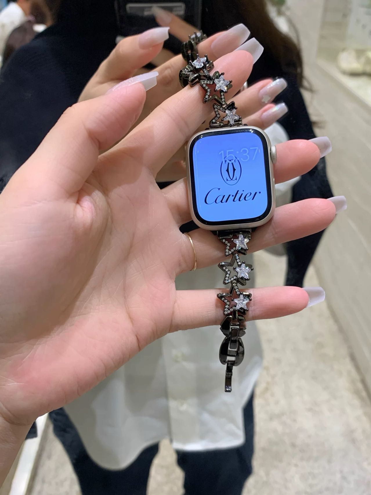 Shining Star Bracelet Apple Watch Band キラキラスターブレスレット風AppleWatchバンド R02048